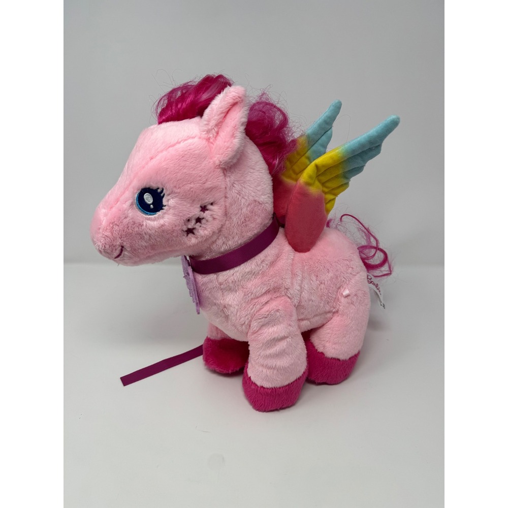 Barbie A Touch of Magic Pegasus Plush Pink Rainbow Wings Mattel HPJ50 2023